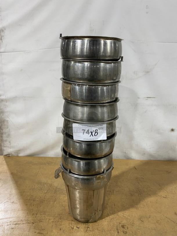 Commercial Stainless Steel Vegetable Inset Pans! 8X Your Bid! - Image 1 of 6
