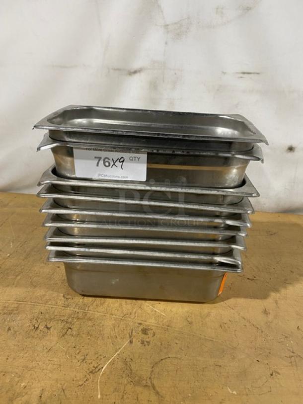 Commercial Stainless Steel Steamtable/Hotel Pans! 9X Your Bid! - Image 1 of 11