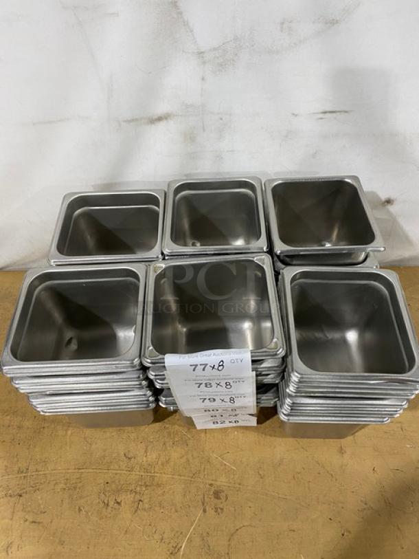 Commercial Stainless Steel Steamtable/Hotel Pans! 8X Your Bid! - Image 2 of 10