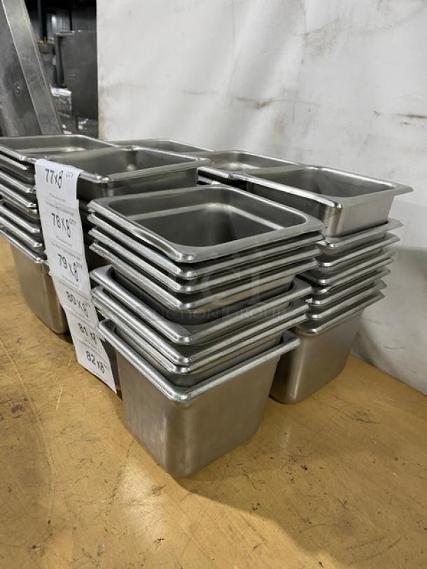 Commercial Stainless Steel Steamtable/Hotel Pans! 8X Your Bid! - Image 3 of 10