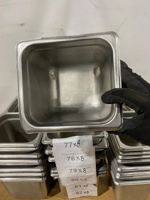 Commercial Stainless Steel Steamtable/Hotel Pans! 8X Your Bid! - Image 6 of 10