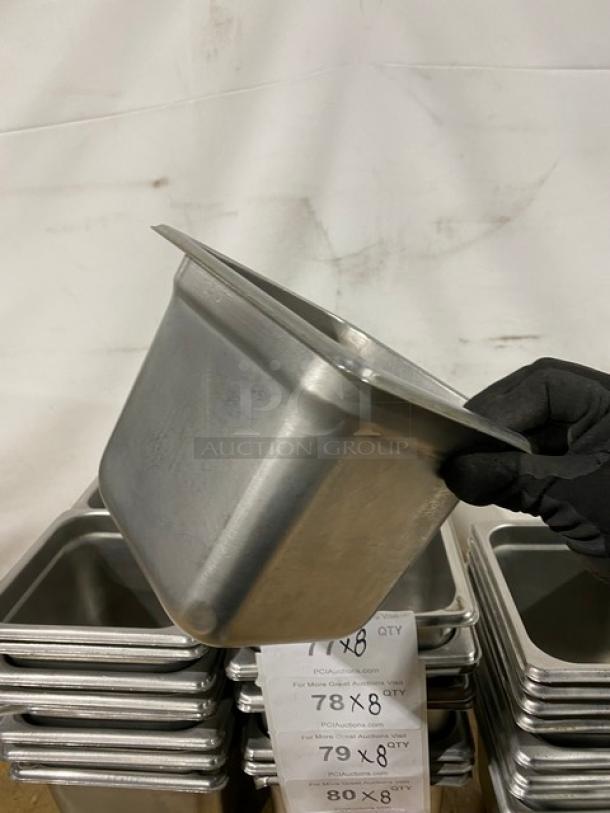 Commercial Stainless Steel Steamtable/Hotel Pans! 8X Your Bid! - Image 9 of 10
