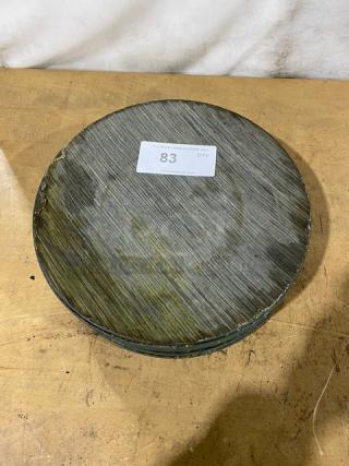 Charge It By Jay Commercial Melamine Faux Pine Wood Style Charger Plates! All One Money!