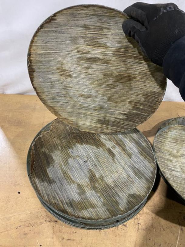Charge It By Jay Commercial Melamine Faux Pine Wood Style Charger Plates! All One Money! - Image 6 of 7