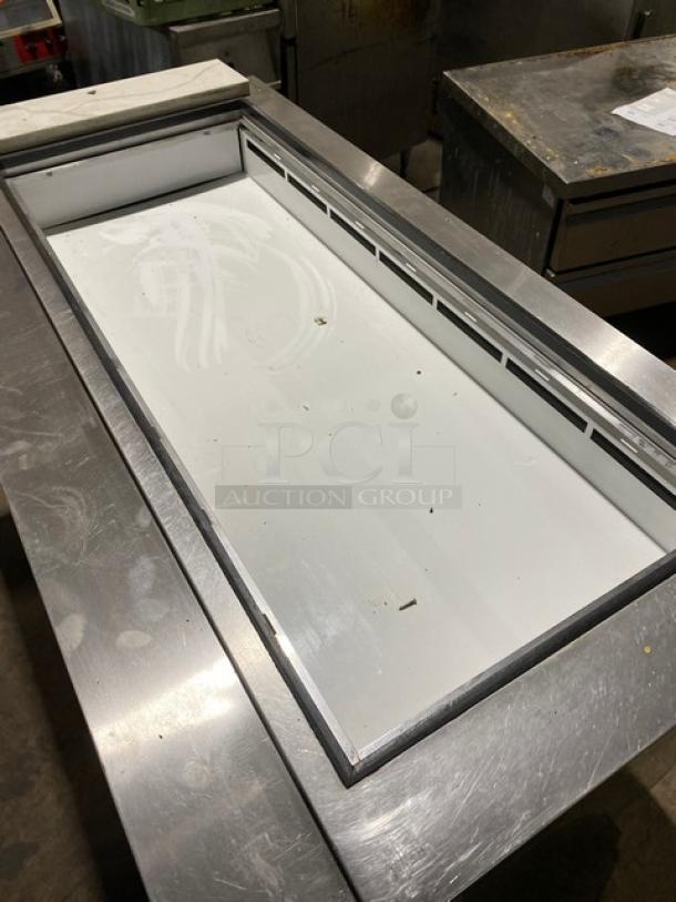 Kool-It Ikon Series Commercial Stainless Steel 2 Door Refrigerated Salad/Sandwich Prep Table! With Poly Coated Wire Racks! Model: KSP60M SN: KSP60M 7062503! 115V 1 Phase! On Casters! - Image 5 of 10