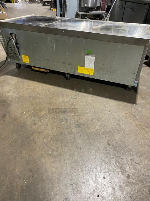 Asber! 2022! Commercial Stainless Steel 4 Drawer Refrigerated Chef Base/Equipment Stand! Model: ACBR 72 HC SN: 8102544328! 115V 1 Phase! On Casters! - Image 3 of 11
