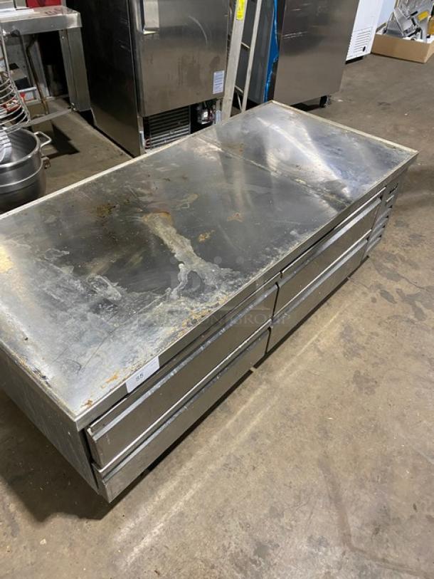 Asber! 2022! Commercial Stainless Steel 4 Drawer Refrigerated Chef Base/Equipment Stand! Model: ACBR 72 HC SN: 8102544328! 115V 1 Phase! On Casters! - Image 5 of 11