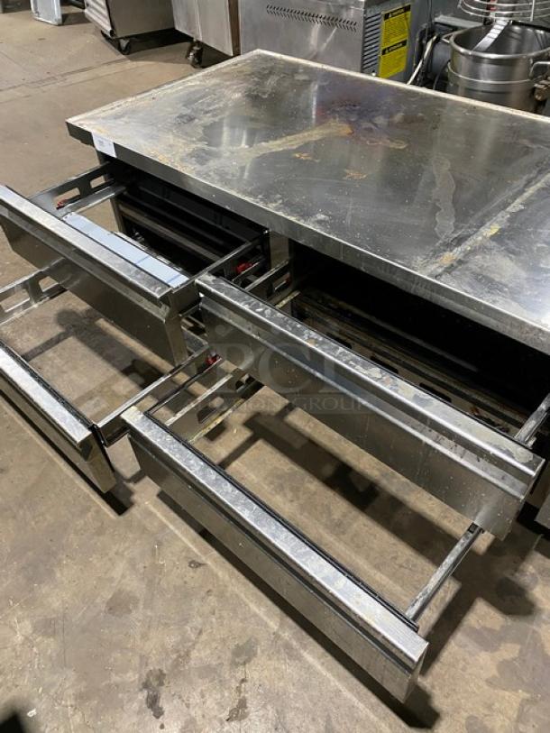 Asber! 2022! Commercial Stainless Steel 4 Drawer Refrigerated Chef Base/Equipment Stand! Model: ACBR 72 HC SN: 8102544328! 115V 1 Phase! On Casters! - Image 6 of 11