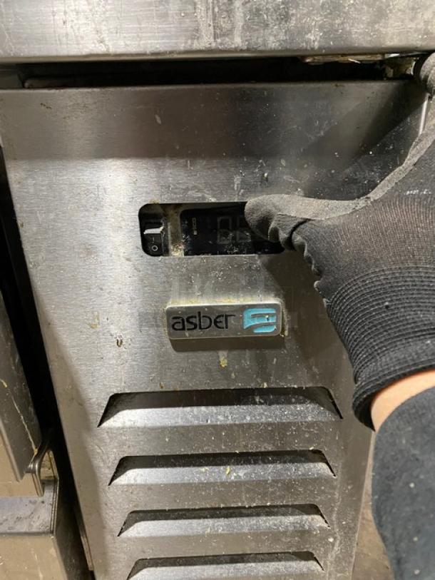 Asber! 2022! Commercial Stainless Steel 4 Drawer Refrigerated Chef Base/Equipment Stand! Model: ACBR 72 HC SN: 8102544328! 115V 1 Phase! On Casters! - Image 8 of 11