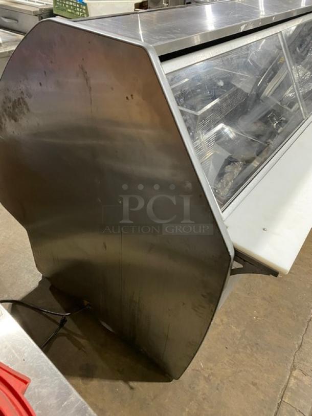 Structural Concepts G-Series Commercial Stainless Steel Curved Glass Refrigerated Full-Service Meat Deli Display Case! With Rear Sliding Doors! With Tray Slide & Cutting Board! 120V 1 Phase! - Image 4 of 10