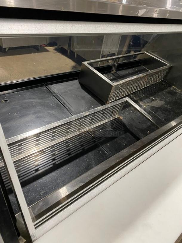 Structural Concepts G-Series Commercial Stainless Steel Curved Glass Refrigerated Full-Service Meat Deli Display Case! With Rear Sliding Doors! With Tray Slide & Cutting Board! 120V 1 Phase! - Image 5 of 10