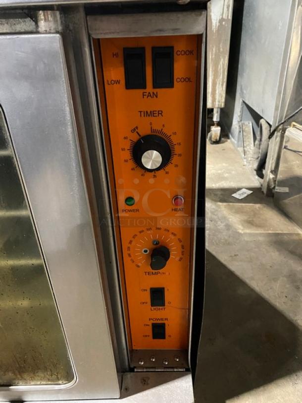 Sierra Commercial Stainless Steel Natural Gas Powered Single Stack Convection Oven! With Wire Oven Racks! - Image 6 of 11