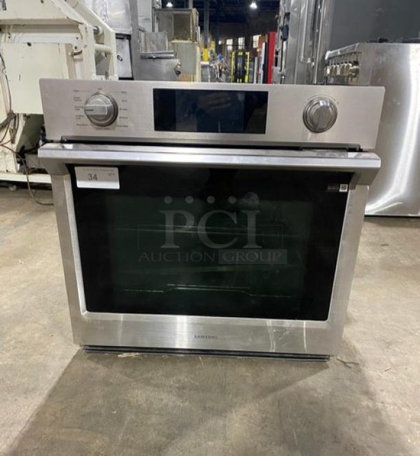 Samsung! 2023! Commercial Stainless Steel Electric Powered Smart Single Wall Mounted Dual Convection Multi-Cook Oven! With Flex Duo Technology & Removable Divider! With Thermostatic Controls! With Gliding Oven Rack! With Wi-fi Connectivity! Model: NV51K7770SS SN: 0E907DCW100042E! 120/240V! - Image 1 of 10