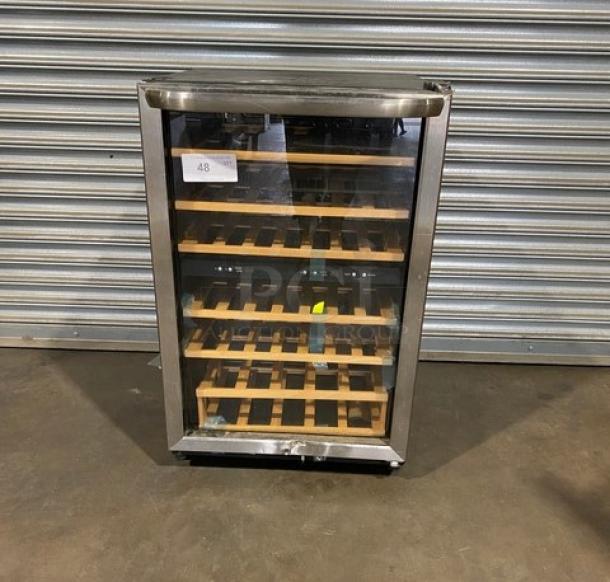 Frigidaire Commercial Free-Standing Single Glass Door 38-Bottle Wine Cooler! With Dual Temperature Zones! Model: FFWC38F6LS SN: KA2518569! 115V! - Image 1 of 9