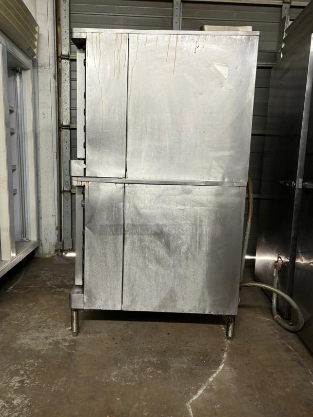 STAINLESS STEEL Blodgett Double Stacked Full-size Convection Oven Natural Gas WORKING WHEN PULLED - Image 2 of 4