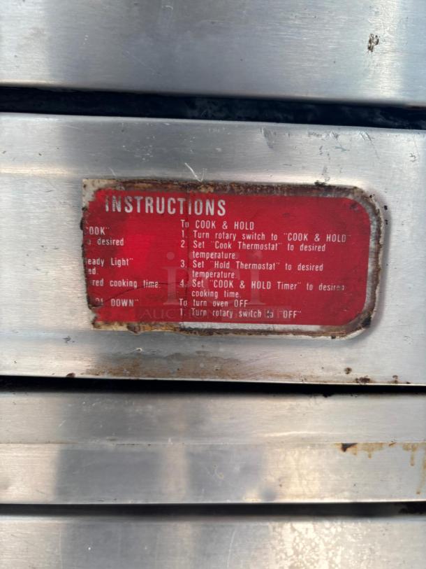 STAINLESS STEEL Blodgett Double Stacked Full-size Convection Oven Natural Gas WORKING WHEN PULLED - Image 4 of 4