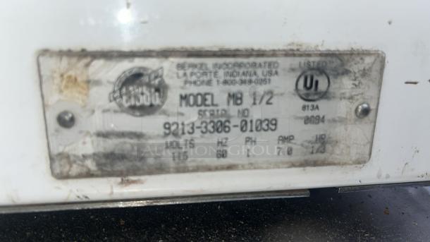 Berkel MB1/2 Bread Slicer, 1/2" Slice Thickness, White, 115v - Image 6 of 6