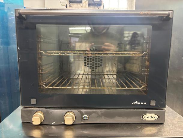 Cadco Anna XAF-023 Medium-Duty Manual Countertop Convection Oven - 208-240V - Image 1 of 4