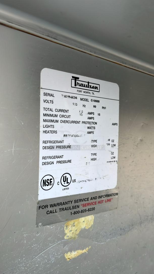 Traulsen G10000 29 7/8" One Section Reach In Refrigerator, (2) Right Hinge Solid Doors, 115v - Image 7 of 7