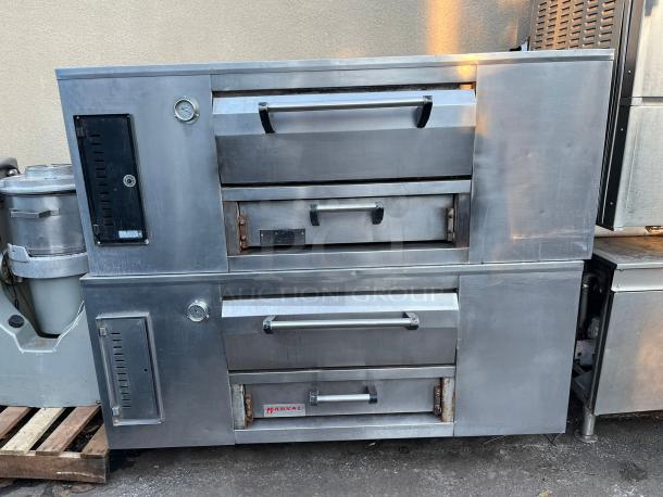 AMAZING Marsal Stacked DOUBLE Pizza Deck Oven, STAINLESS STEEL - Image 1 of 4