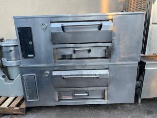 AMAZING Marsal Stacked DOUBLE Pizza Deck Oven, STAINLESS STEEL