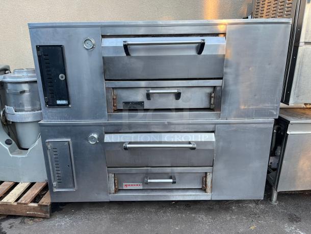 AMAZING Marsal Stacked DOUBLE Pizza Deck Oven, STAINLESS STEEL - Image 4 of 4