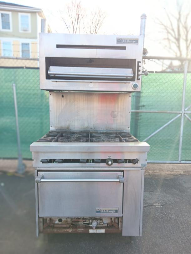 U.S. Range Natural Gas 6 Burner 36" Range with Standard Oven - 230,000 BTU - Image 1 of 3