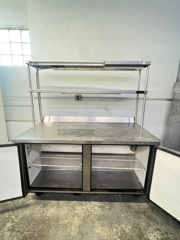 True 60" Worktop Table & Refrigerator w/ (2) Sections, 115v - Image 3 of 7