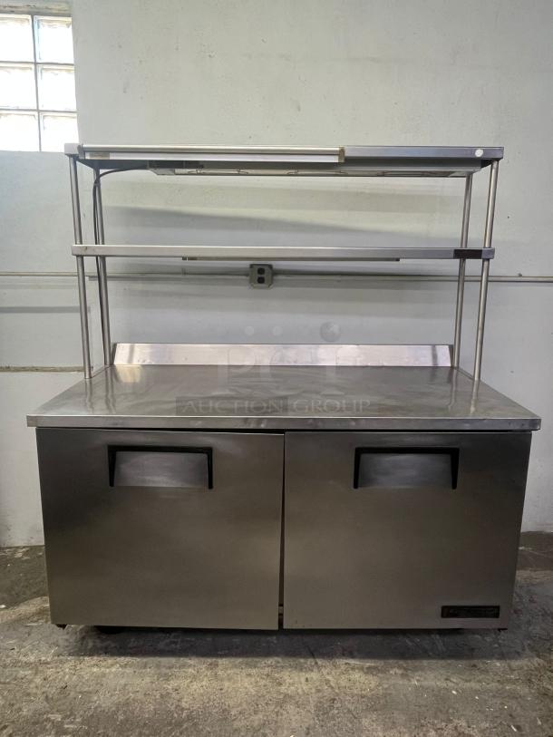 True 60" Worktop Table & Refrigerator w/ (2) Sections, 115v - Image 6 of 7