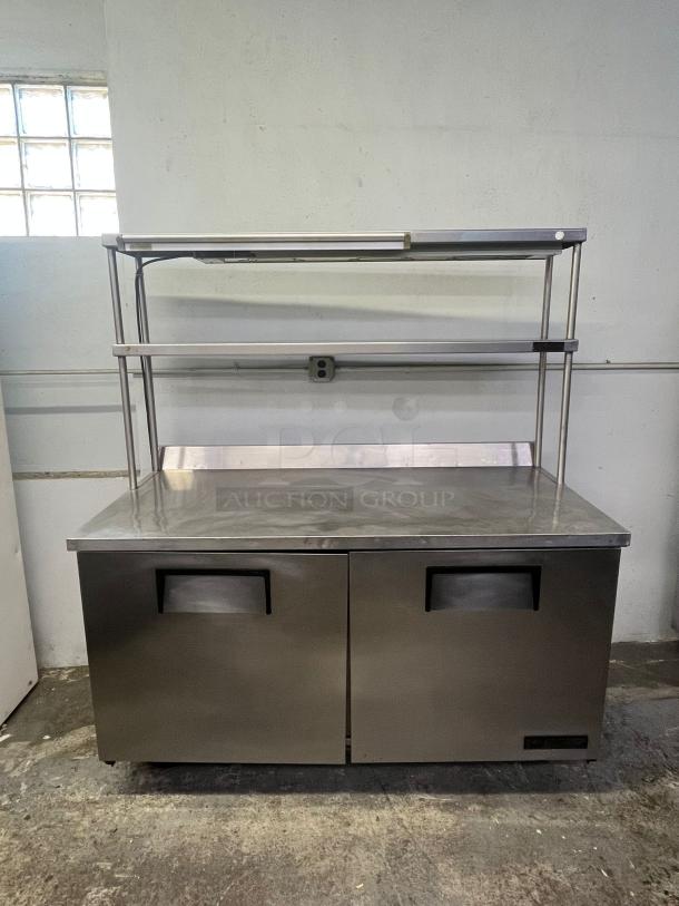 True 60" Worktop Table & Refrigerator w/ (2) Sections, 115v - Image 7 of 7