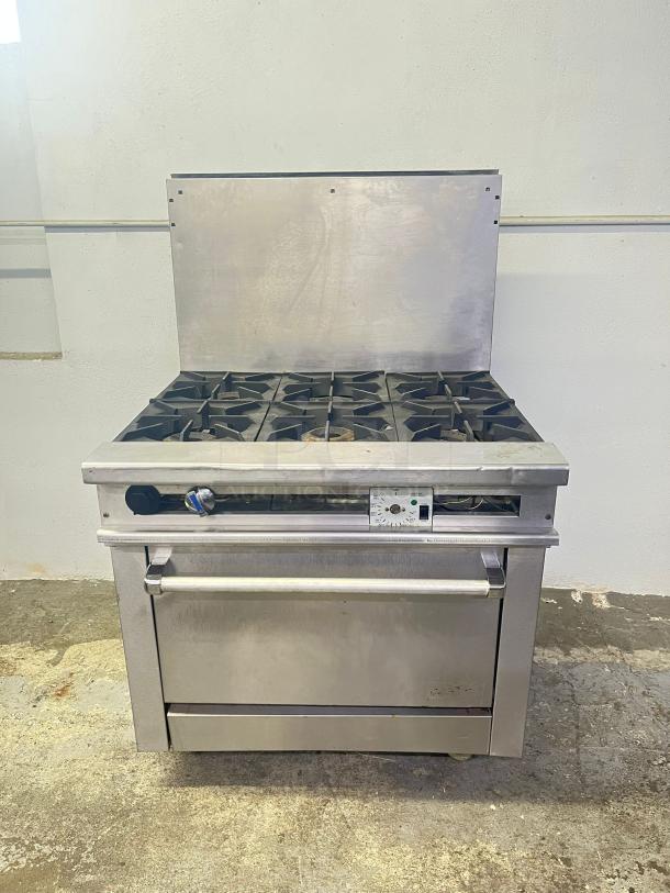 Stainless Steel Oven & 6 Burner Stovetop - Image 1 of 6