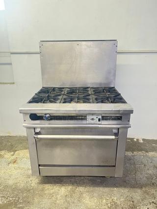 Stainless Steel Oven & 6 Burner Stovetop