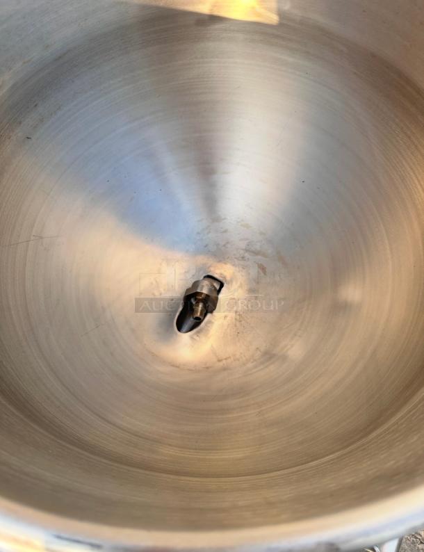 Late Model  Legion TWU-40 45 Gallon Tilting Direct Steam Kettle Tested and Working! - Image 7 of 9