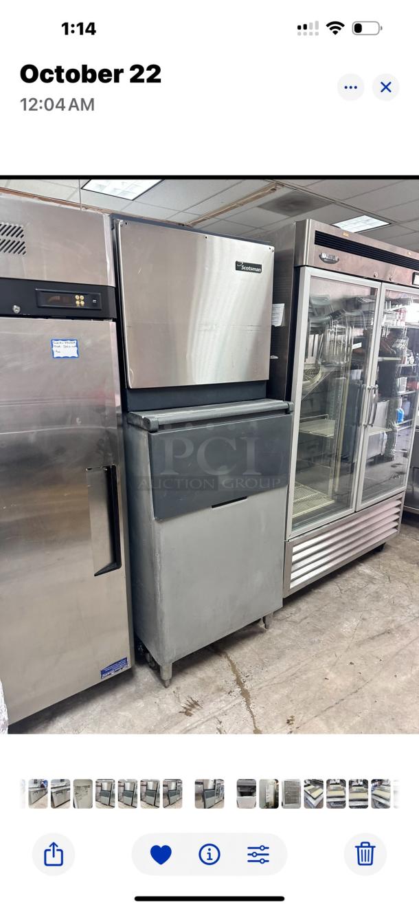 Scotsman CME1056 972lb Per Day Commercial Ice Machine 220volt Tested and Working! - Image 5 of 8