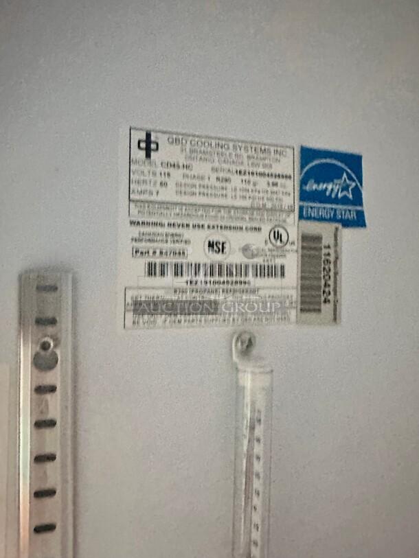 Late Model Commercial  2 Glass Door Refrigerator 115 Volt Tested and Working! - Image 7 of 7