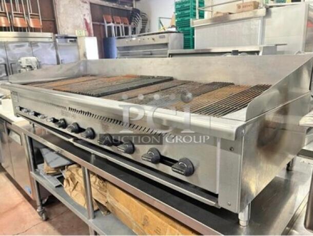 Rankin-Delux 72" Heavy Duty Commercial Gas grill Tested and Working! - Image 2 of 5