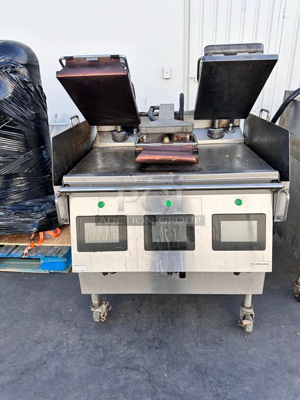 Garland Xpress XPG36  36"  Natural Gas Clamshell Griddle with 3 Platens 60,000 BTU Tested and Working! - Image 1 of 7