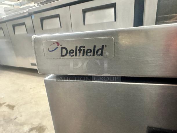 Delfield F2962CP 62" Four Drawer Refrigerated Chef Base 115 Volt Tested and Working! - Image 8 of 9