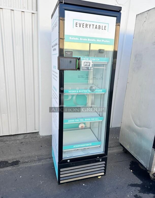 Excellent Atosa Single Glass Section Refrigerated Cooler 115 Volt Tested and Working! - Image 1 of 12
