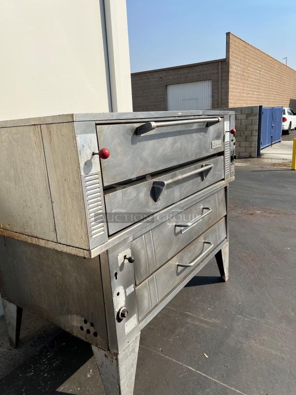 Excellent One Bakers Pride and One Garland Commercial Gas Pizza Oven Tested and Working! - Image 2 of 9