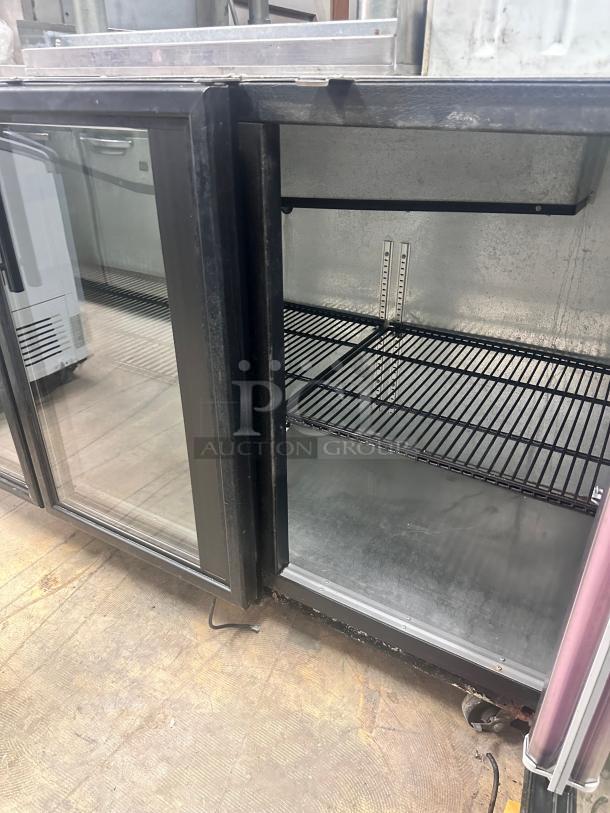 True TBB-24GAL-72 72" Back Bar Refrigerator - 3 Swinging Glass Doors, Black, 115v Tested and Working! - Image 5 of 9