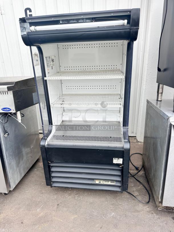 Excellent True 30" Vertical Open Air Cooler w/ (4) Levels, Black, 115v Tested and Working! - Image 2 of 7