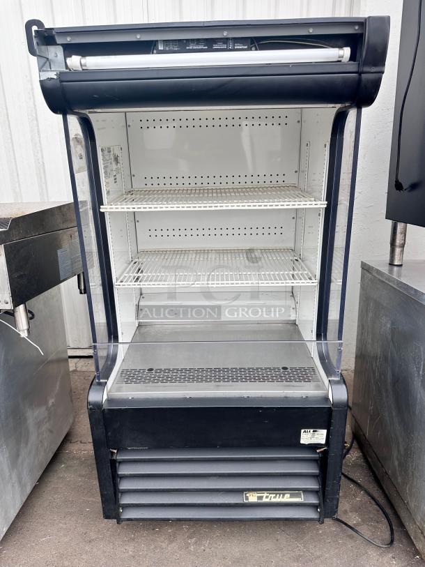 Excellent True 30" Vertical Open Air Cooler w/ (4) Levels, Black, 115v Tested and Working! - Image 3 of 7