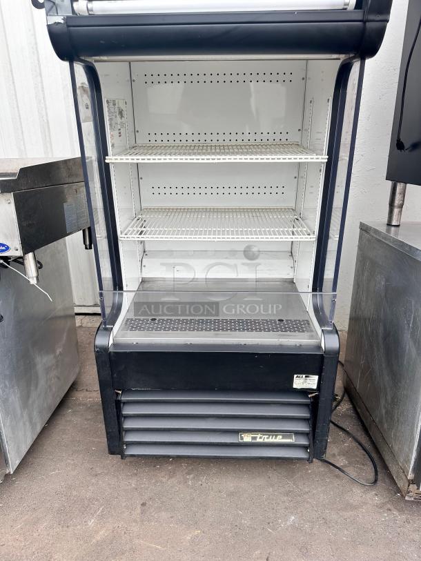 Excellent True 30" Vertical Open Air Cooler w/ (4) Levels, Black, 115v Tested and Working! - Image 6 of 7