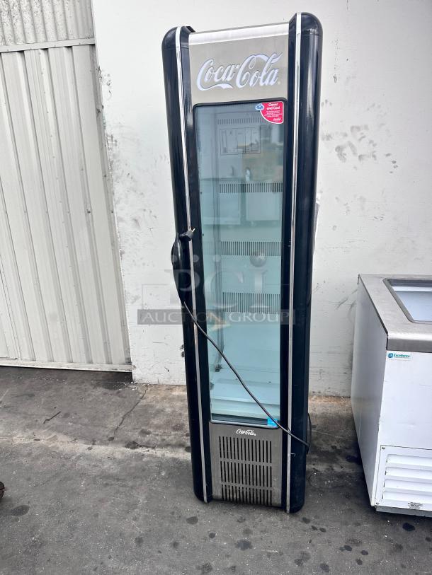 Nice Commercial Single Door Refrigerated Glass  Merchandiser 115 Volt Tested and Working! - Image 2 of 10