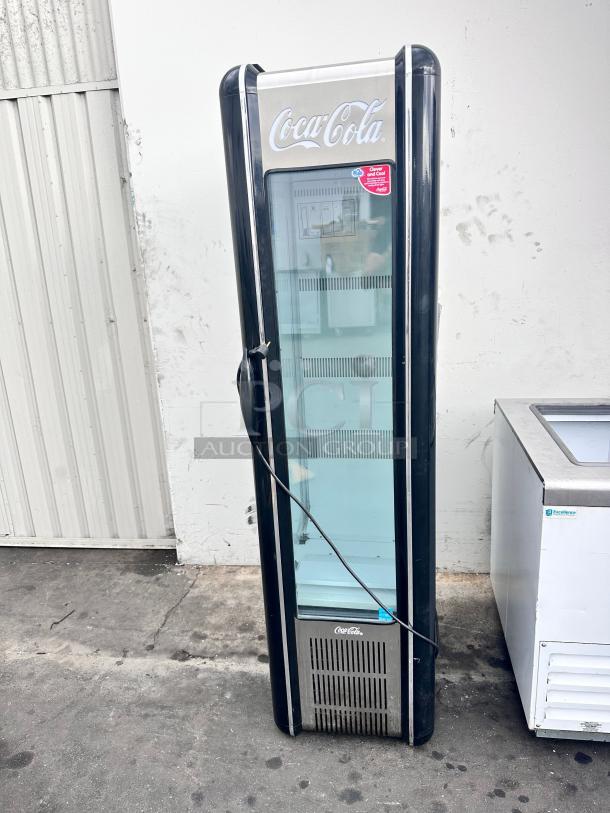 Nice Commercial Single Door Refrigerated Glass  Merchandiser 115 Volt Tested and Working! - Image 5 of 10