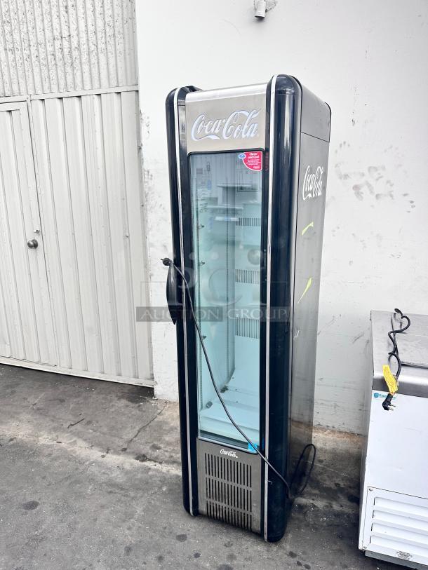 Nice Commercial Single Door Refrigerated Glass  Merchandiser 115 Volt Tested and Working! - Image 6 of 10