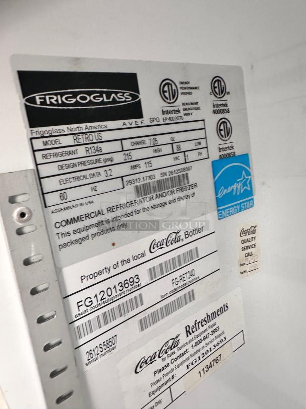 Nice Commercial Single Door Refrigerated Glass  Merchandiser 115 Volt Tested and Working! - Image 8 of 10
