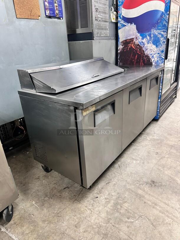 Excellent True TSSU-72 72"Sandwich Prep Table 115v Tested and Working! - Image 3 of 10