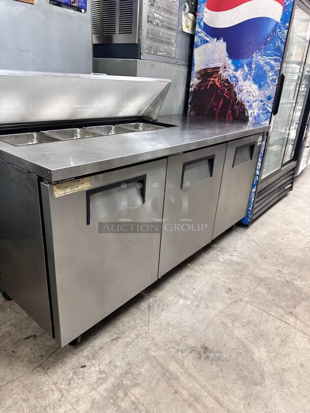 Excellent True TSSU-72 72"Sandwich Prep Table 115v Tested and Working! - Image 9 of 10